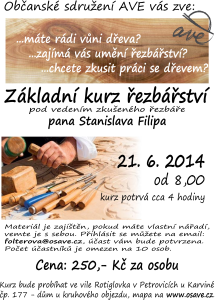 rezbarstvi plakat